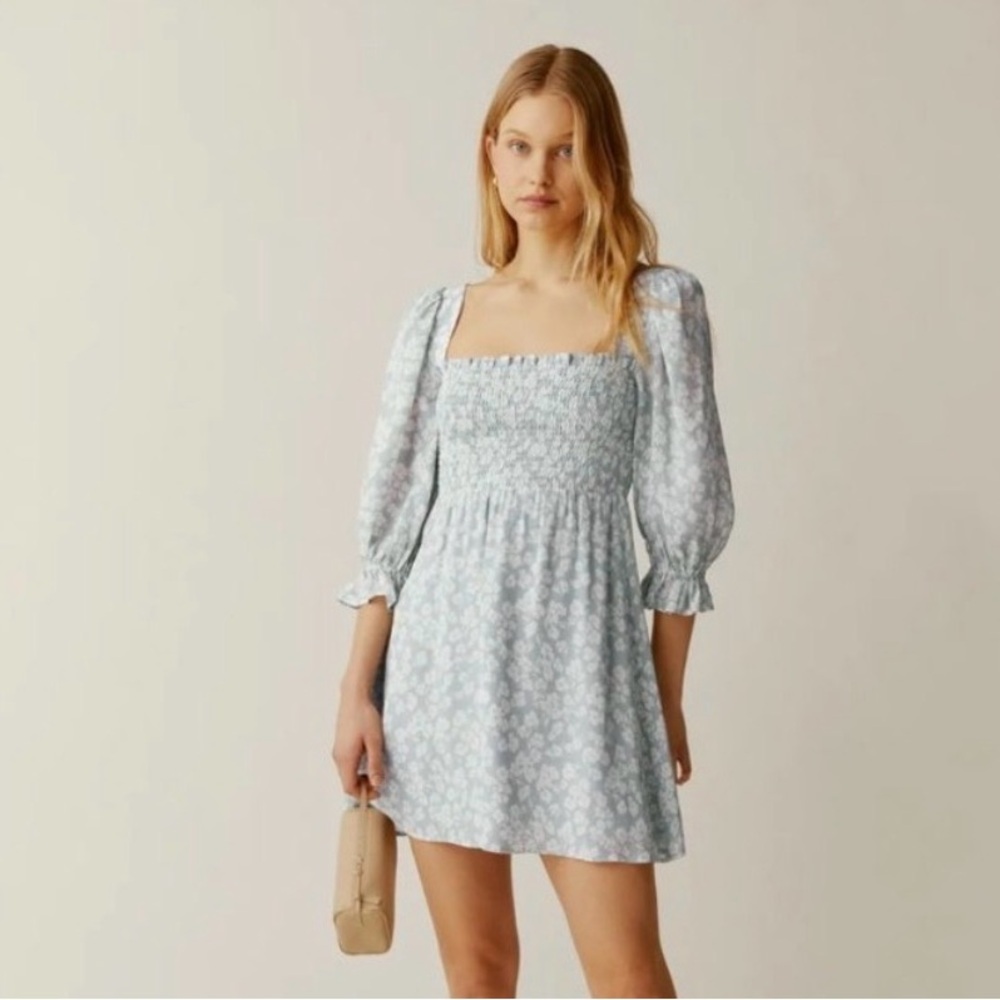 Reformation Zaria Floral mini dress